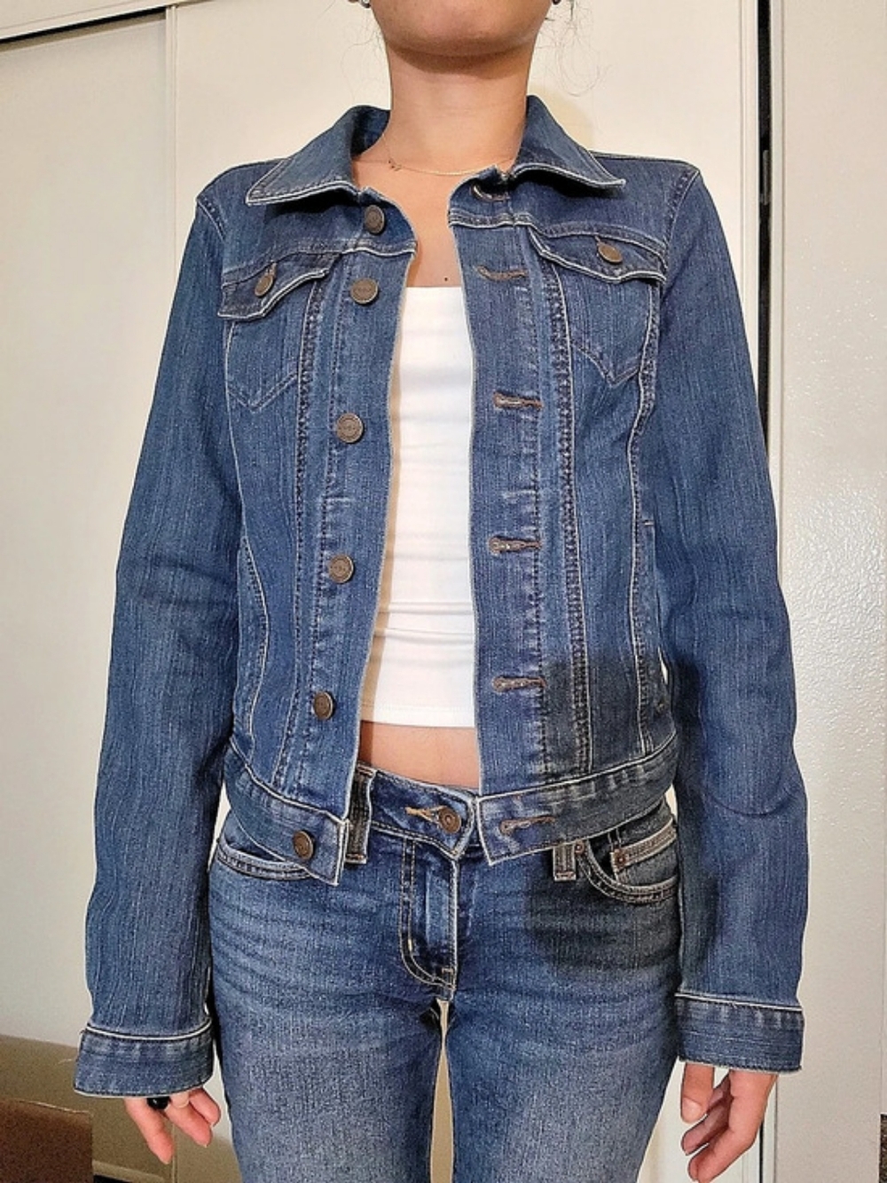 LOFT Classic Denim Jacket Size XS